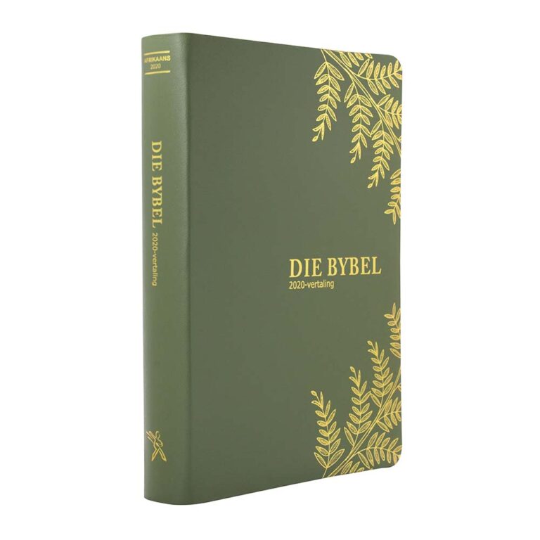 AFRIKAANS 2020 volledige Bybel, Mediumgrootte, Olyfgroen blaar