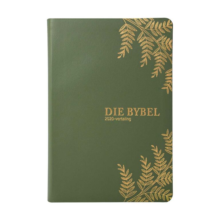 AFRIKAANS 2020 volledige Bybel, Mediumgrootte, Olyfgroen blaar