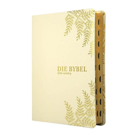 AFRIKAANS 2020 volledige Bybel, Mediumgrootte, Room blaar