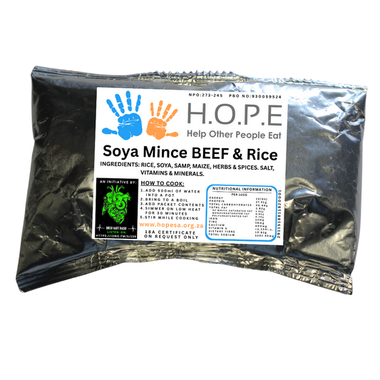 BikerHart H.O.P.E 1  (125g) Serve 2 (Soya Mince BEEF & Rice)